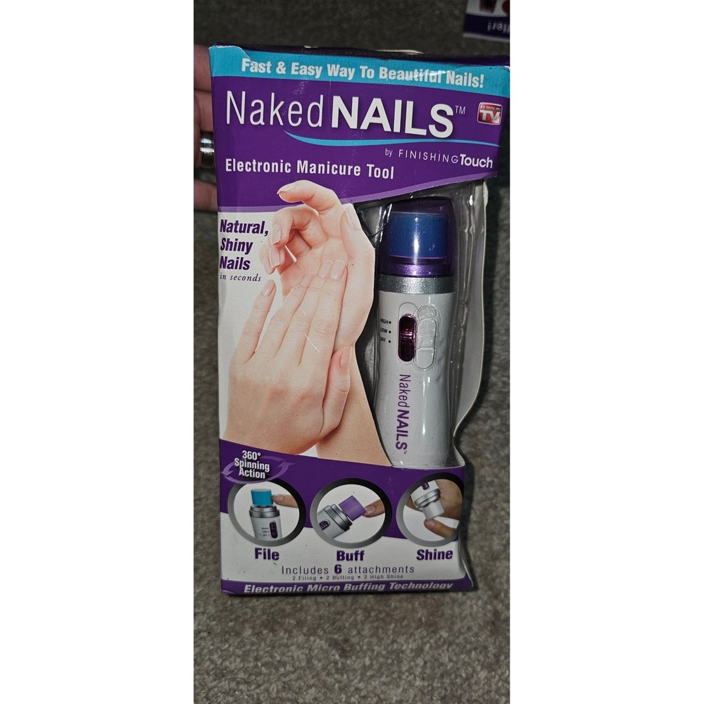 Finishing Touch Naked Nails electronic manicure tool As seen on TV new read info
